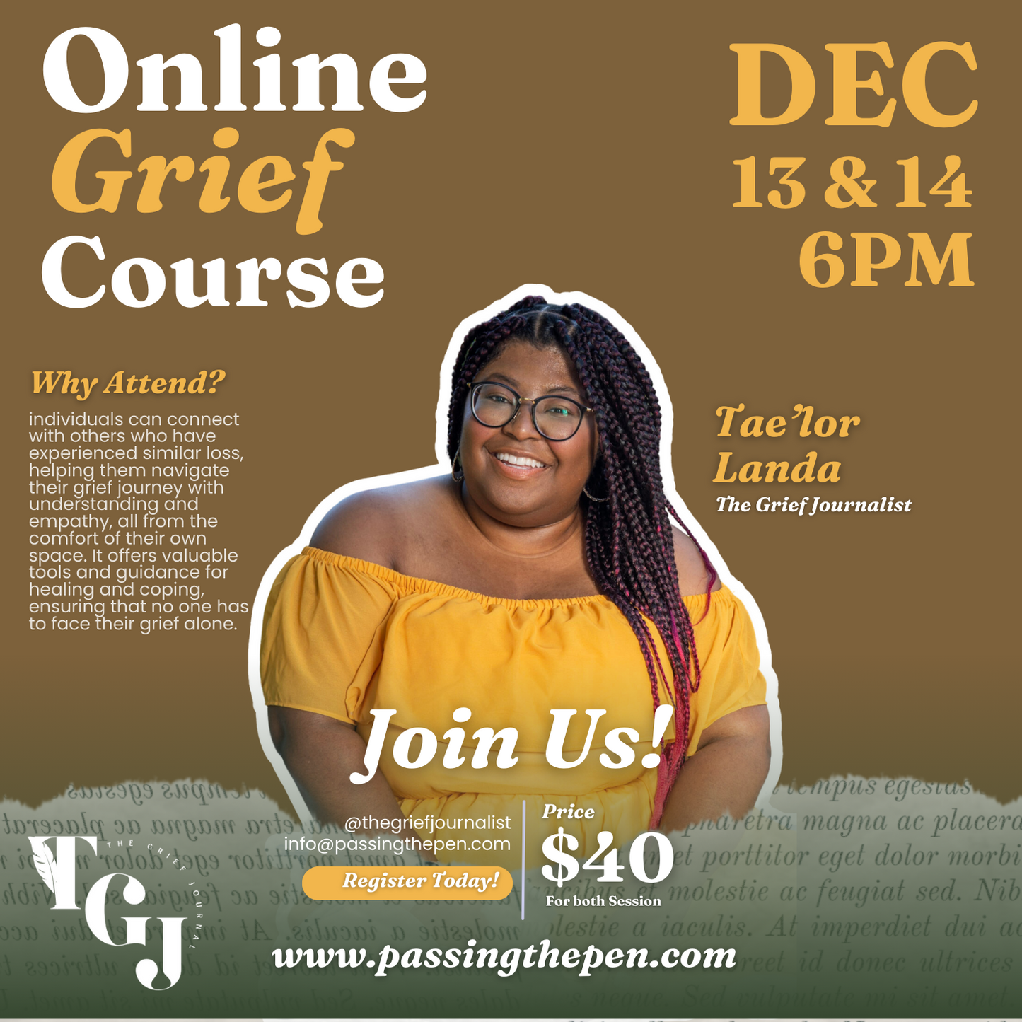 Online Grief Course Package